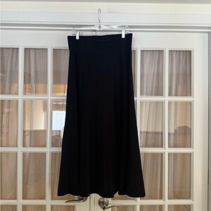 COS Black Knit A-Line Midi Skirt